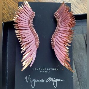 Fabulous Mignonne Gavigan long pink earrings . In great shape, smoke free home